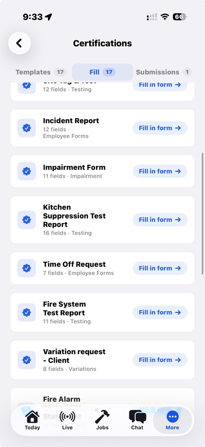Cert on phone
