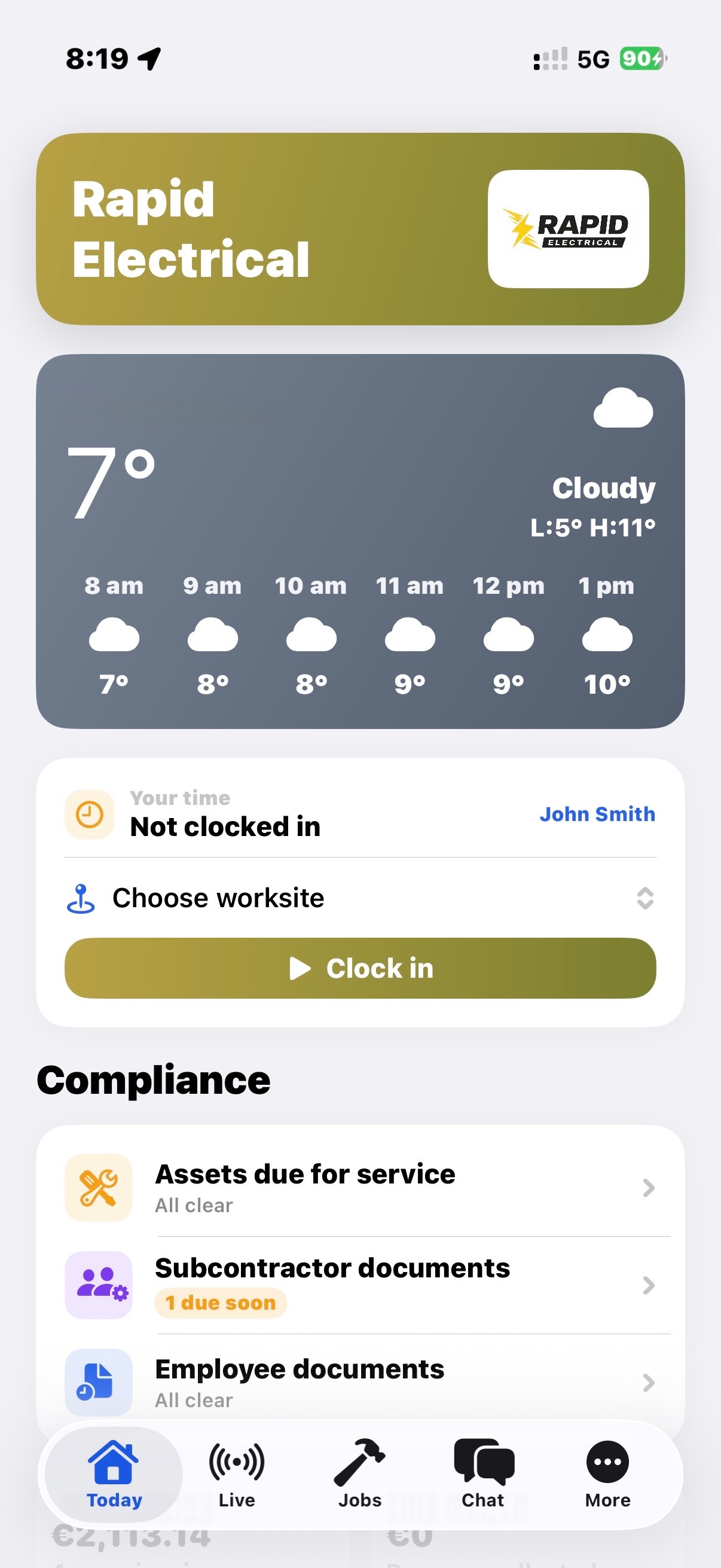 Staff Track app